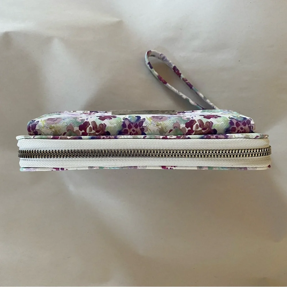 NWOT Tahari Lavender Floral Clutch Wristlet